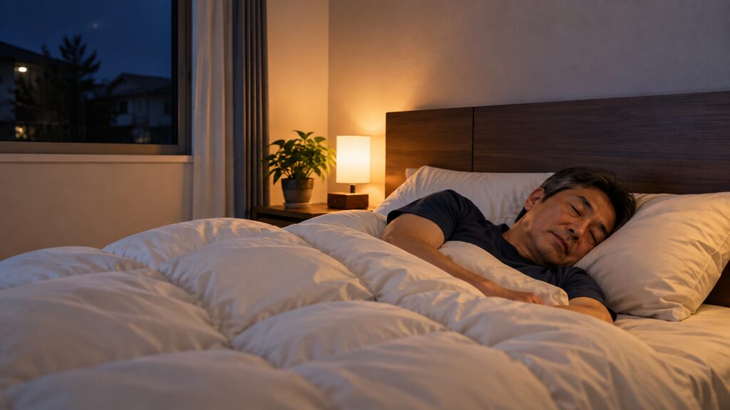 真夏でも寝苦しさを感じず眠れるZ空調の寝室